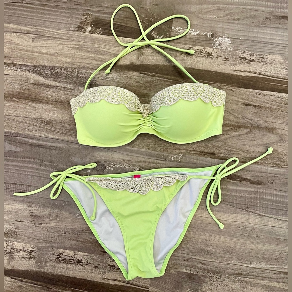 Victoria’s Secret lime green bikini